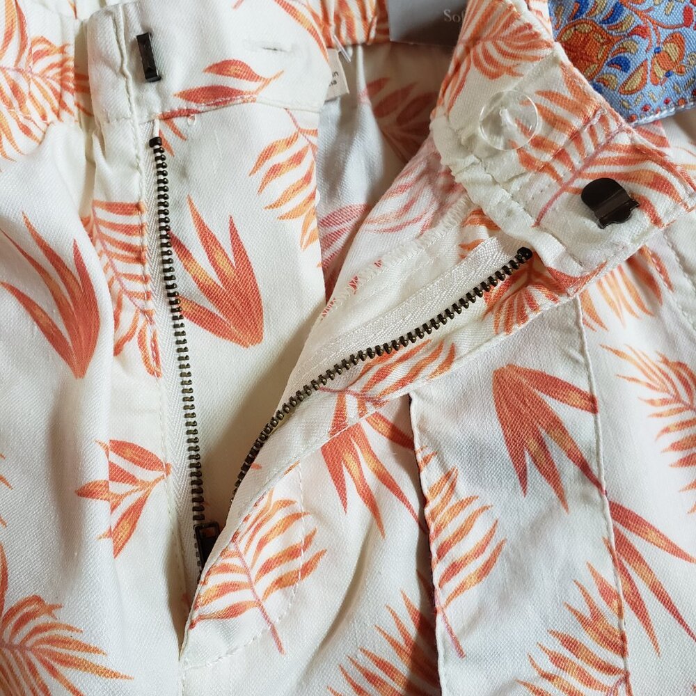 Soft Surroundings - Orange leaves and blue Embroider Belt - Size M (10/12) - NWT - Picture 5 of 13